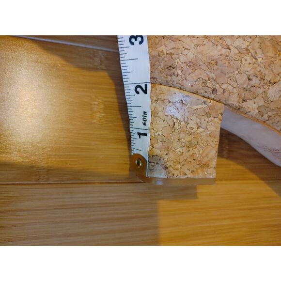 Jones New York Pumps Heels Cork Made in Italy Tan Sz 10 - Picture 5 of 5